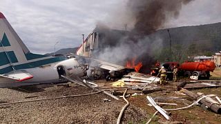 ۲ کشته و ۷ زخمی پس از برخورد هواپیما با ساختمان در روسیه