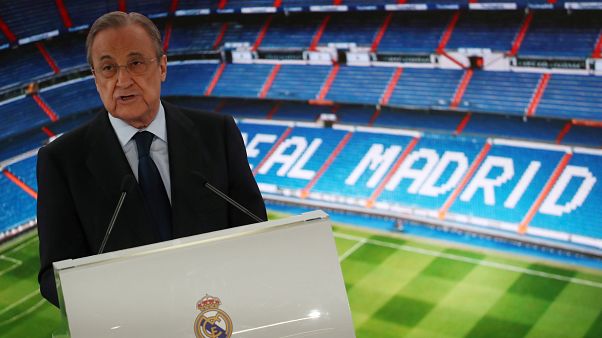 Real Madrid president Florentino Perez Real Madrid president Florentino Perez