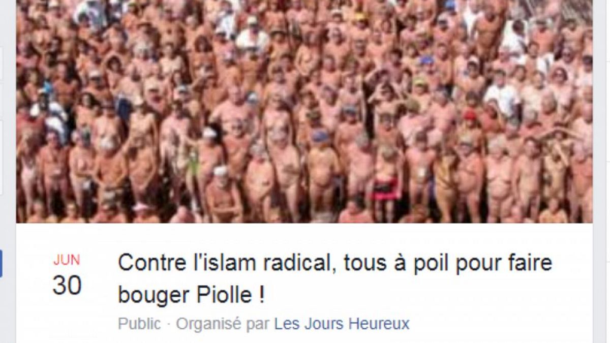 کارزار شنای تمام برهنه در واکنش به کارزار شنا با بورکینی در فرانسه