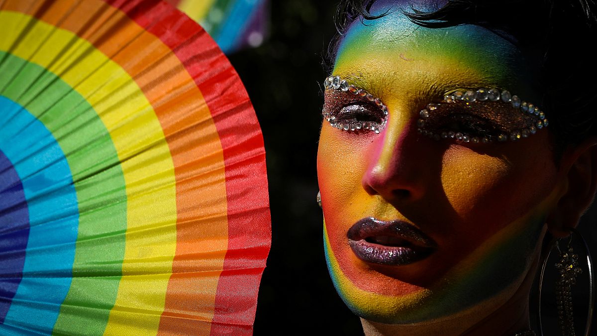 Watch back: Contestants battle it out in Madrid Pride high heel race
