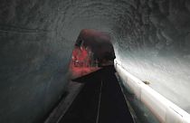 Mondstation in den Schweizer Alpen