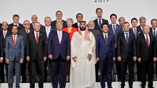 زعماء دول مجموعة العشرين خلال القمة في أوساكا