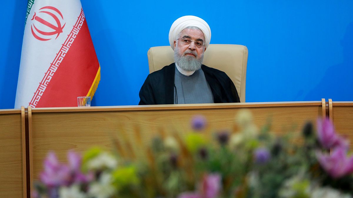 Iranian President Hassan Rouhani in Tehran, Iran, on June 25, 2019. 