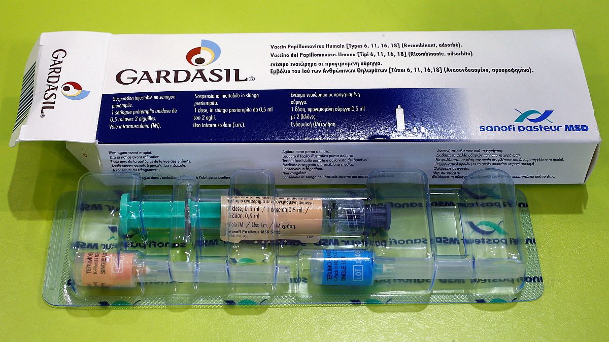 Gardasil anti-cervical cancer vaccine box 