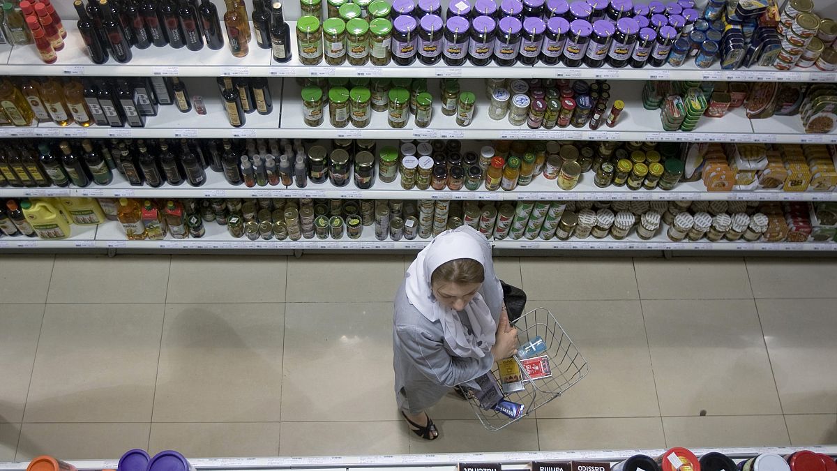 File photo of an Iranian supermarket