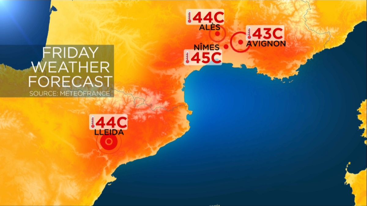 Heatwave: red alert in France as 45C expected in the south