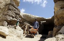 مقبرة أثرية مكتشفة قرب هرم اللاهون بمحافظة الفيوم