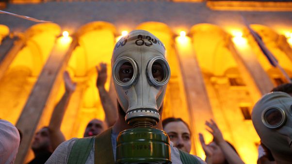 Diez días de protestas antirrusas en Georgia Diez días de protestas antirrusas en Georgia