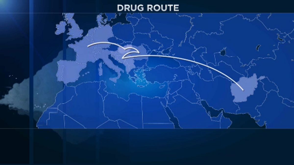 Magyarországon át vezet az egyik legfontosabb heroincsempész útvonal 