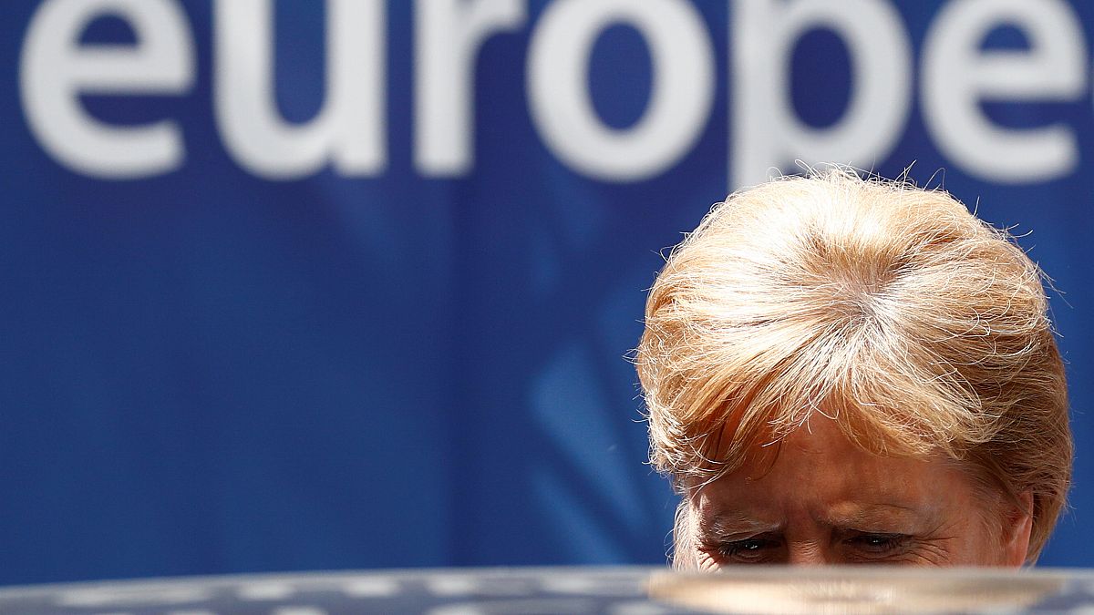 La chancelière allemande quitte le sommet européen, suspendu jusqu'à ce mardi. Bruxelles, le 01/07/2019