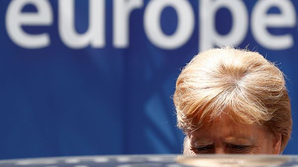 La chancelière allemande quitte le sommet européen, suspendu jusqu'à ce mardi. Bruxelles, le 01/07/2019 La chancelière allemande quitte le sommet européen, suspendu jusqu'à ce mardi. Bruxelles, le 01/07/2019