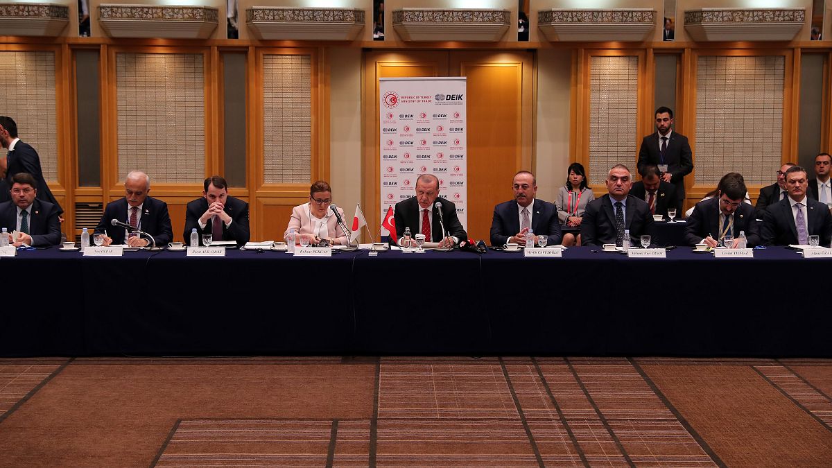 Türkiye Cumhurbaşkanı Recep Tayyip Erdoğan, Japonya İş Federasyonu (Keidanren) tarafından düzenlenen Japon iş adamlarıyla buluşma toplantısına iştirak etti