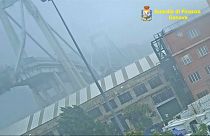 شريط فيديو يوثّق لحظة انهيار جسر جنوة في 14-08-2018