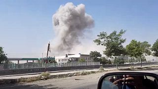 FILE PHOTO: Smoke rises after a blast in Kabul, Afghanistan July 1, 2019 