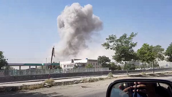 FILE PHOTO: Smoke rises after a blast in Kabul, Afghanistan July 1, 2019 FILE PHOTO: Smoke rises after a blast in Kabul, Afghanistan July 1, 2019