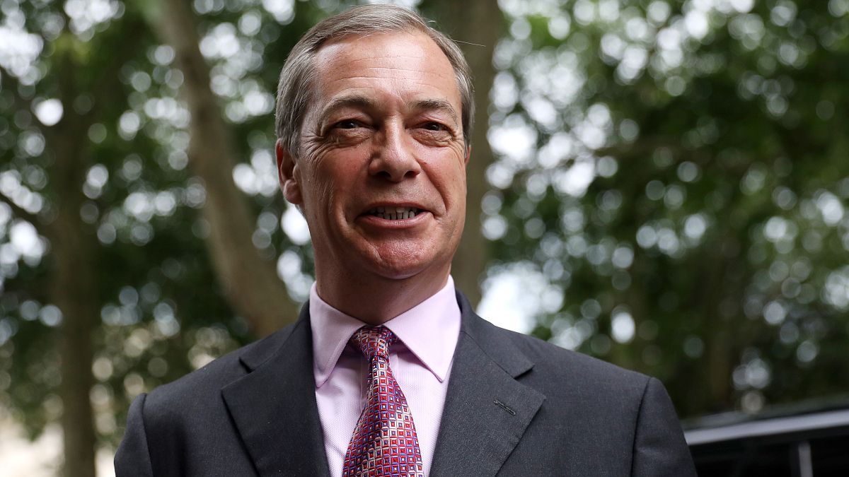 Farage tells Euronews he won't show respect for foreign anthems 'forced upon us'