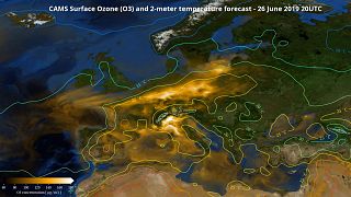 Watch: How the June heatwave unleashed a pollution bloom over Europe