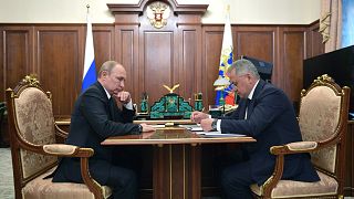  Rusya Devlet Başkanı Vladimir Putin ile Savunma Bakanı Sergey Şoygu
