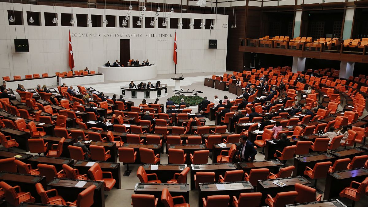 Türkiye Büyük Millet Meclisi (TBMM) Genel Kurulu, TBMM Başkanvekili Celal Adan başkanlığında toplandı. ( Doğukan Keskinkılıç - Anadolu Ajansı )