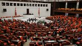 Türkiye Büyük Millet Meclisi (TBMM) Genel Kurulu, TBMM Başkanvekili Celal Adan başkanlığında toplandı. ( Doğukan Keskinkılıç - Anadolu Ajansı )