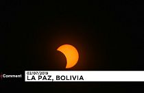 Los bolivianos también vieron el eclipse solar