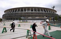Készül a tokiói olimpiai stadion