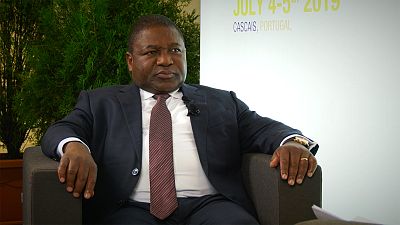 Ο πρόεδρος της Μοζαμβίκης Φιλίπε Νιουσί στο Euronews