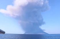 Violenta y mortal erupción del volcán Estrómboli