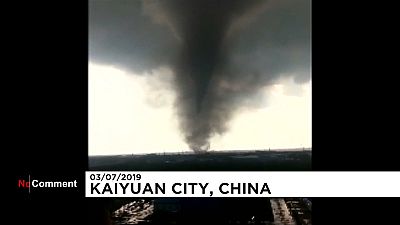 ویدئو؛ ۶ کشته و ۱۹۰ مصدوم در گردباد عظیم در چین