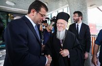 O Πατριάρχης Βαρθολομαίος με τον Εκρέμ Ιμάμογλου