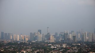 Smog permeates Jakarta City