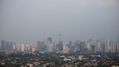 Smog permeates Jakarta City