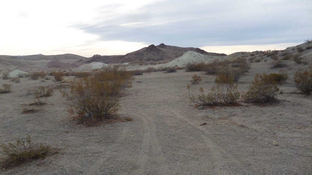 Vue de la Searles Valley dans le désert des Mojaves