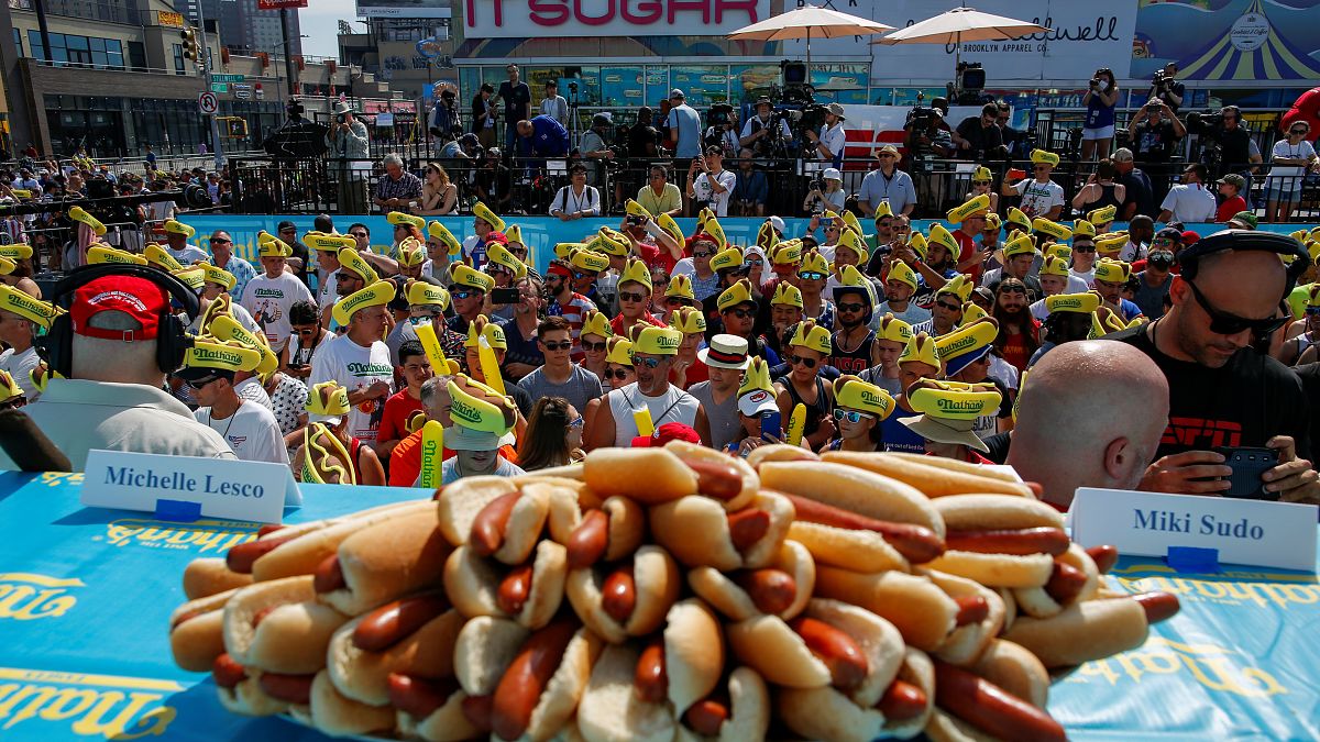 Hotdogevő verseny a függetlenség napján