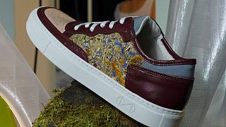 A sneaker made from hay, by Nat-2
