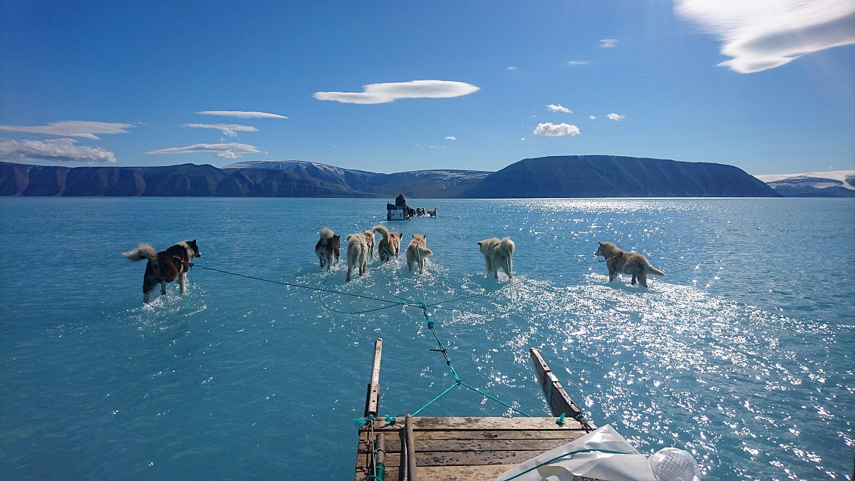 El vídeo de la foto viral que muestra el derretimiento de Groenlandia es aún más impresionante