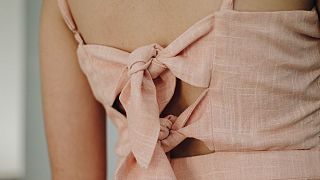 Pink fabric