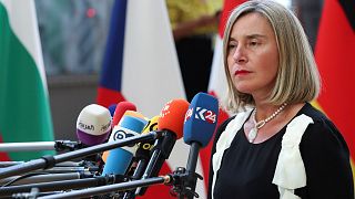 Foreign Affairs and Security Policy High Representative Federica Mogherini in Brussels