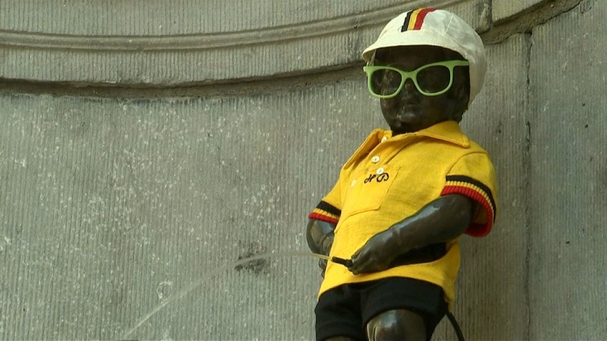 Tour de France: Bruxelles e il Manneken Pis si vestono di giallo