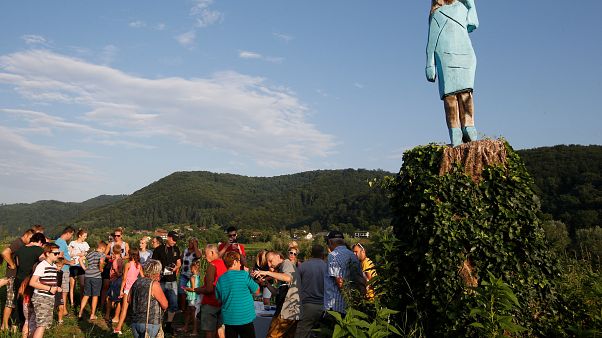 Rendhagyó szobor Melania Trumpról Rendhagyó szobor Melania Trumpról