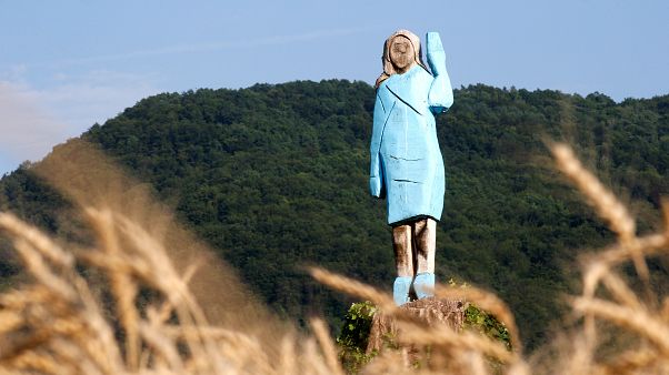 Деревянная Мелания над словенским селом Деревянная Мелания над словенским селом