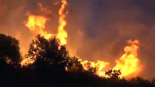 Grécia luta contra incêndios