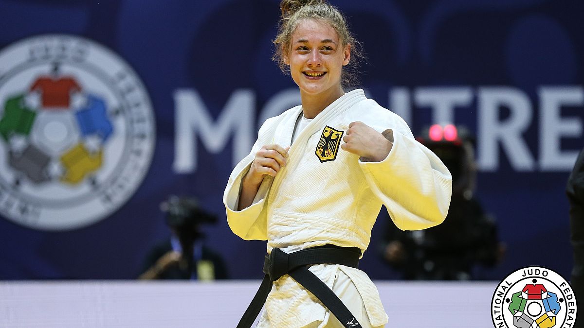 Die deutsche Judoka Giovanna Scoccimarro, Goldmedaillengewinnerin -70kg