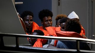 Dozens of migrants aboard Alan Kurdi rescue ship disembark in Malta