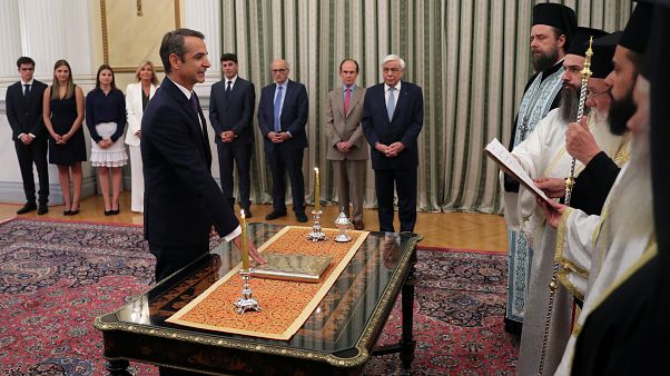 Ορκίστηκε πρωθυπουργός της Ελλάδας ο Κυριάκος Μητσοτάκης Ορκίστηκε πρωθυπουργός της Ελλάδας ο Κυριάκος Μητσοτάκης