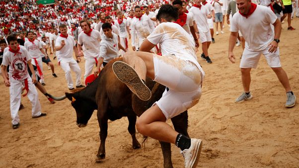 Sanfermines: más estadounidenses que navarros Sanfermines: más estadounidenses que navarros