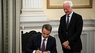 Watch: Greece's Kyriakos Mitsotakis is sworn in as prime minister