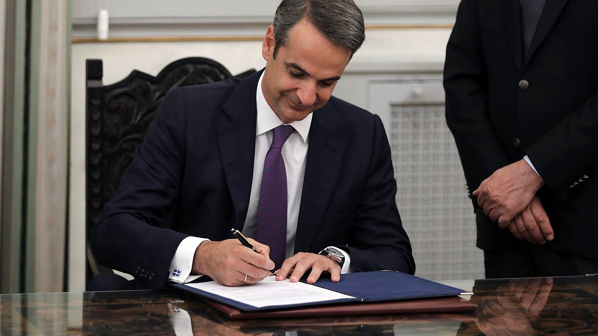 Mitsotakis was sworn in as Prime Minister on Monday