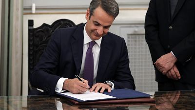 Mitsotakis was sworn in as Prime Minister on Monday