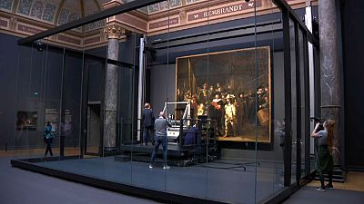 Rembrandt: iniziato il restauro show della "Ronda di notte"